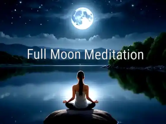 Meditation über den Supermond bei voller Ernte