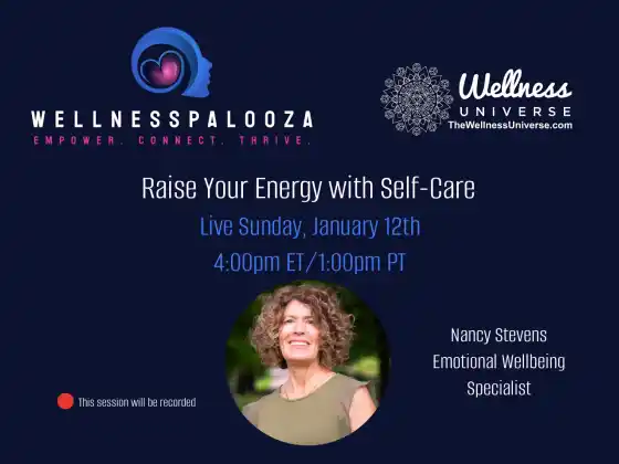 Wellnesspalooza 2025 Aumente sua energia com autocuidado com Nancy Stevens